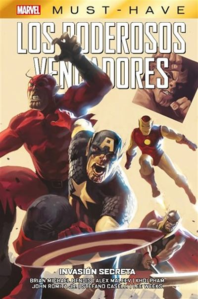 Panini Amarilla Marvel Must Have Poderosos Vengadores 3. Invasión Secreta - Alex Maleev (Autor)