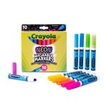 10 Rotuladores Lavables Crayola Maxipunta Neón