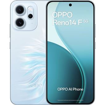 OPPO Reno 14 F 5G 6,57" 256GB Opal Blue + Funda + Powerbank - 1