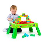 Molto Moltó Activity Blocks Table With 20 Large Blocks - Foldable Play Center For Children From 18 Months, Made Of Durable Abs Plastic, Designed To Enhance Fine Motor Skills And Creativity While Being - Imagen 3