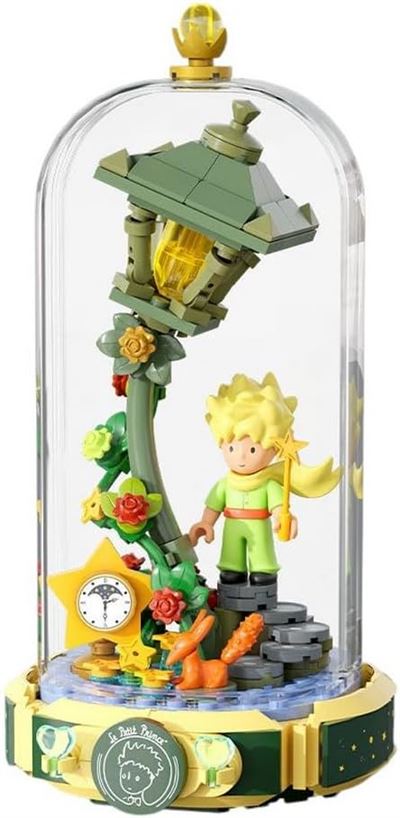 Default Constructor Set De Construcción Pantasy Figura El Principito Y Zorro Farola Luz De Estrella 18Cm