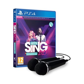 Let´ s Sing 2023 Incluye Canciones Españolas 2 micrófonos PS4
