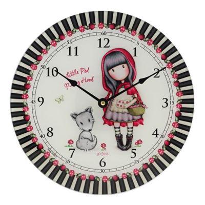 Reloj de pared cristal Gorjuss Little Red Riding Hood Art culo