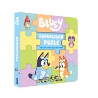 Bluey. Libro juguete - Superlibro puzzle. 4 puzles de dos ca