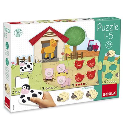 Goula Puzzle Madera infantil para aprender contar del 15 colormodelo surtido jumbo childrens room 5 21