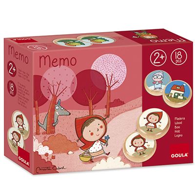 Goula Caperucita Roja juego educativo de memoria basado en el cuento la partir 2 años juguete jumbo little red ridding