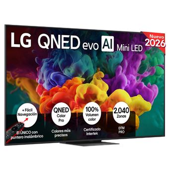 TV QNED 75" LG 75QNED87B6A evo MiniLED AI 4K UHD 2026 Smart TV