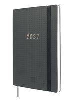Agenda 16 Meses Finocam Dotted Sep 2026 Dic 2027 Y10 140x204 Mm Semana Vista Horizontal Negro Internacional