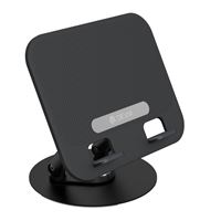 Soporte plegable Devia giratorio 360° para portátil y tablet Negro