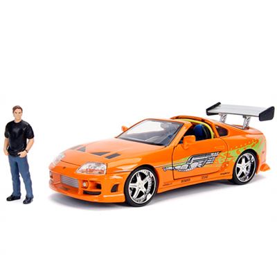 Figura Metals Fast And Furious - Brian con Toyota Supra