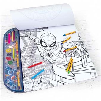 Libro para pintar Giga Block con pegatinas Spiderman 