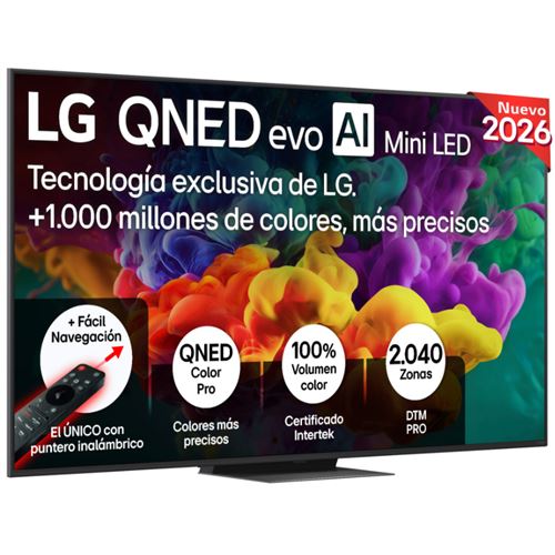 Tv Qned 65" Lg 65qned87b6a Evo Miniled Ai 4k Uhd 2026 Smart Tv