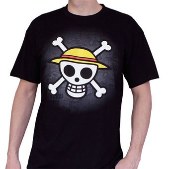 Camiseta One Piece Negro Calavera - Talla XL - 1
