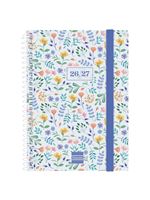 Agenda Escolar Finocam Secundaria Sep 2026 - Jun 2027 8º - 120x164 Mm Semana Vista Horizontal Fiori Catalán