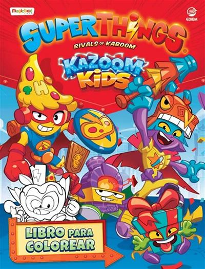 Libro para colorear Superthings Kazoom Kids - España -  Varios autores (Autor)