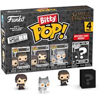 Pack de 4 figuras Funko Bitty Juego de Tronos Ned Stark + Arya Stark + Nymeria + Figura sorpresa 3cm