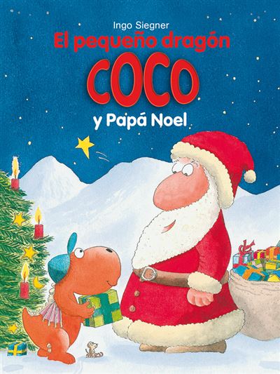 El Pequeño Coco y papá noel tapa dura libro de ingo siegner español
