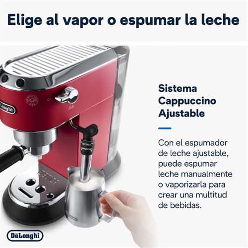 Acciaio inissidabile/Plastica Rosso Delonghi EC685.R Macchina per caffè espresso manuale 1350 W 