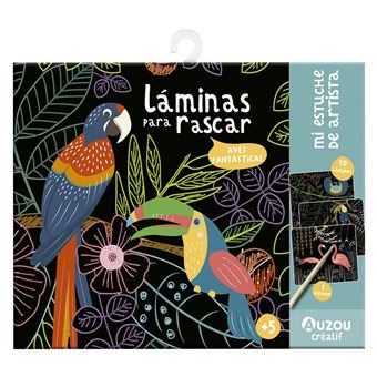 Aves Fantasticas Laminas Para Rascar