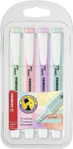 Estuche 4 Marcadores Stabilo Swing Cool Pastel