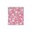 Romantic florals Libreta grande rayada rosa_0