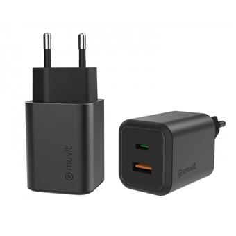 Cargador de pared Muvit USB-A/USB-C Power Delivery 45W