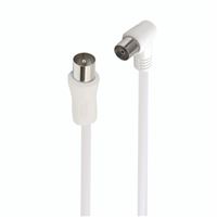 Cable de antena coaxial en ángulo Accsup 2m Blanco