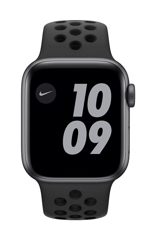 Apple Watch SE Nike 40 mm, Caja de aluminio gris y correa deportiva Negro antracita
