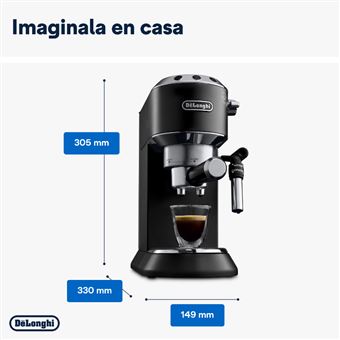 Cafetera Espresso Manual De'Longhi Dedica EC685.M, 1300 W, 2 Tazas, 15  Bares, 1.1 L - Plata