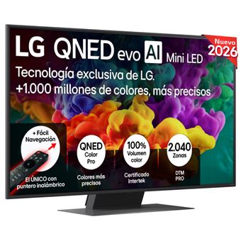 TV QNED 50" LG 50QNED87B6A evo MiniLED AI 4K UHD 2026 Smart TV