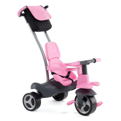 Triciclo Moltó Urban Trike con ruedas de goma bolsa rosa
