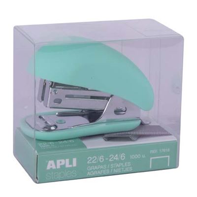 Grapadora Pocket Apli Nordik verde pastel + grapas - Conjunto escritura -  Los mejores precios | Fnac