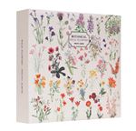 Álbum fotos Botanical Wild Flowers - Álbum flores 10x15cm con 200 bolsillos - Álbum de tapa dura 22,5x22 cm
