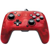 Mando PDP Faceoff Camuflaje Rojo para Nintendo Switch