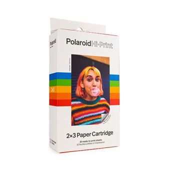 Papel fotográfico Polaroid 2x3 20 Hojas para impresora Polaroid Hi-Print 2x3