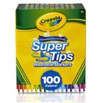 Caja 100 Rotuladores Crayola Súper Tips Lavables