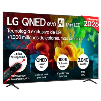 TV QNED 85" LG 85QNED82B6A evo MiniLED AI 4K UHD 2026 Smart TV