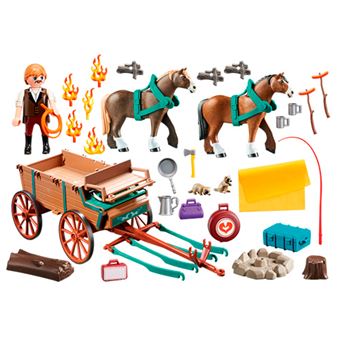 Playmobil 9477 Spirit Pap de Lucky y Carruaje Playmobil
