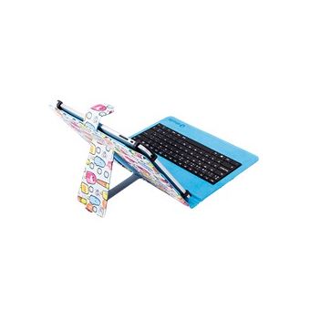 Funda Silver HT Estampada Cool Ice Pop + teclado microUSB para tablet 9 - 10,1''