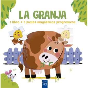 Lee y juega con puzles magnéticos. La granja