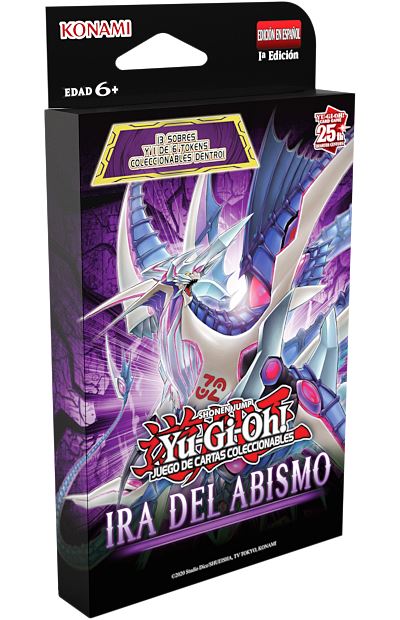 Yu-Gi-Oh! Juego de Cartas Coleccionable Ira del Abismo 3- Pack Booster