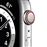 Apple Watch S6 44 mm LTE Caja en Acero Inoxidable en Plata y correa deportiva Blanco