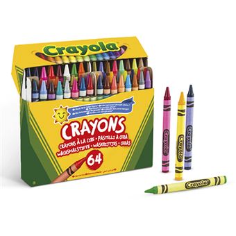parcialidad transportar Parámetros Caja 64 ceras Crayola punta redonda - Lápiz de cera - Los mejores precios |  Fnac