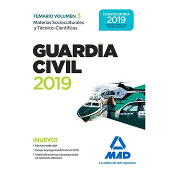 Guardia Civil - Materias Socioculturales y Técnico-Científicas - Temario - Volumen 3