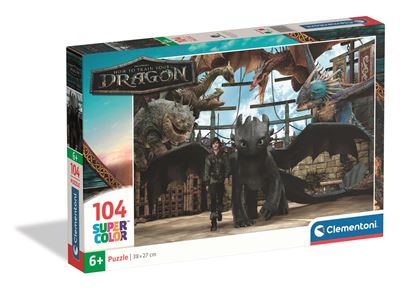Puzzle clementoni 104 how to train your dragon