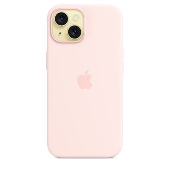 Funda de silicona Apple Rosa claro para iPhone 15 - Funda para teléfono  móvil
