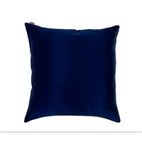 Funda de almohada de seda azul oscuro de Emily's Pillow Nature et decouvertes