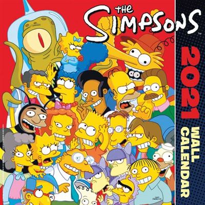 Calendario de pared Erik 2021 The Simpsons