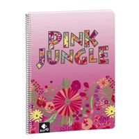 Cuaderno A4 Busquets Pink Jungle cuadriculado rosa