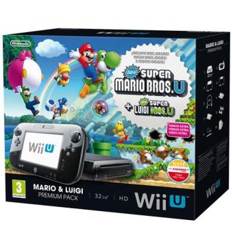 visual bulto Perspectiva Wii U Premium Pack 32 GB + New Super Mario + New Super Luigi - Consola -  Los mejores precios | Fnac